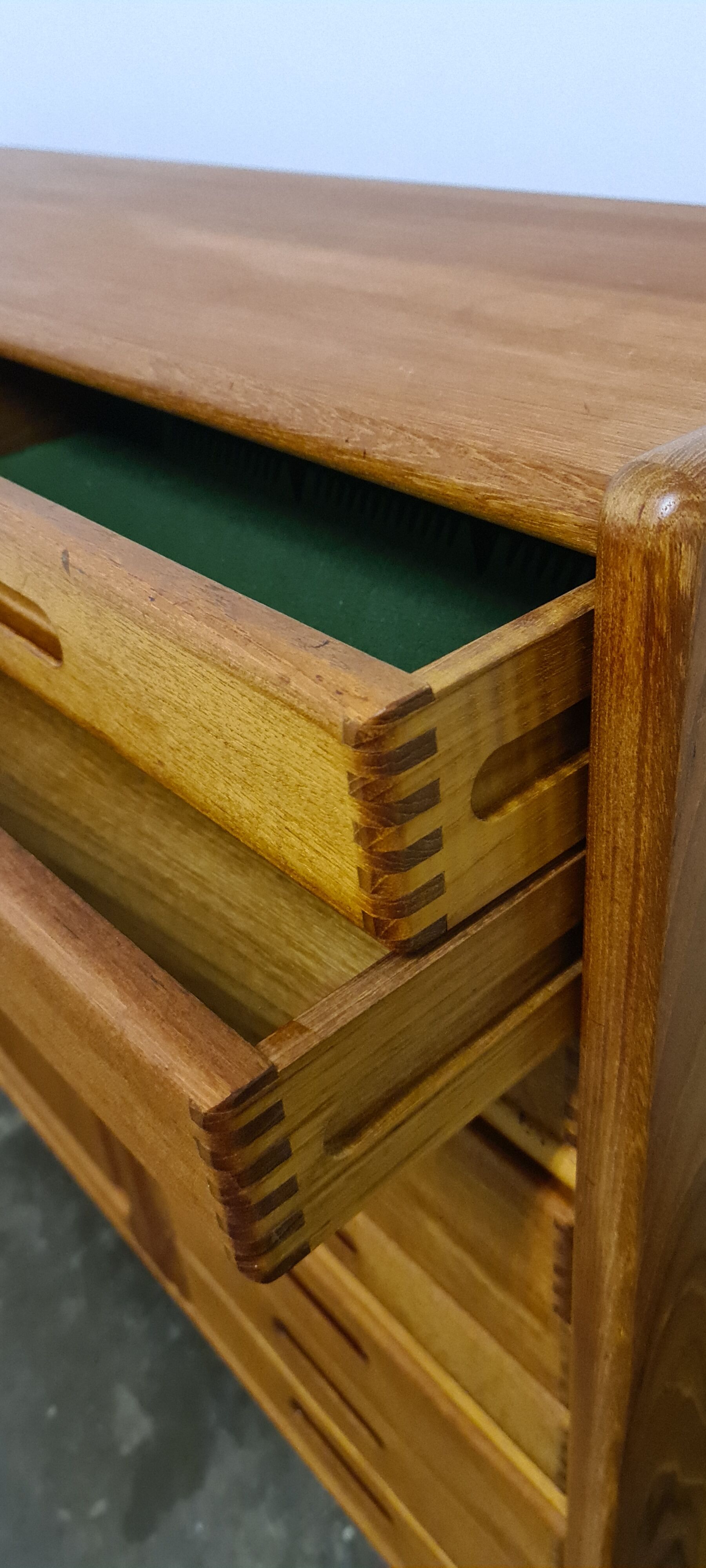 Vintage teak side or highboard