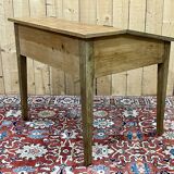 Rustic sloping desk from the 19th century in oak and fir