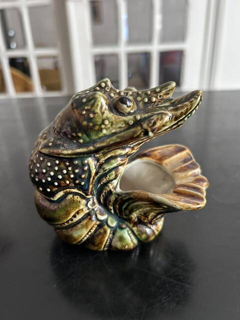 lobster ashtray in ceramic
