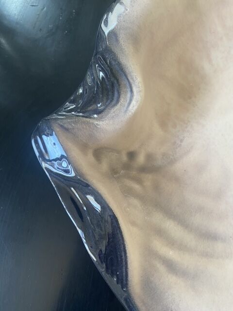 Earthenware dish by Paul Chambost