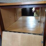 Scandinavian enfilade with showcase, compas foot