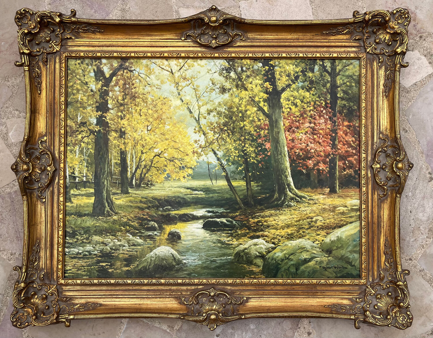 Oil on canvas: reproduction by Robert Wood