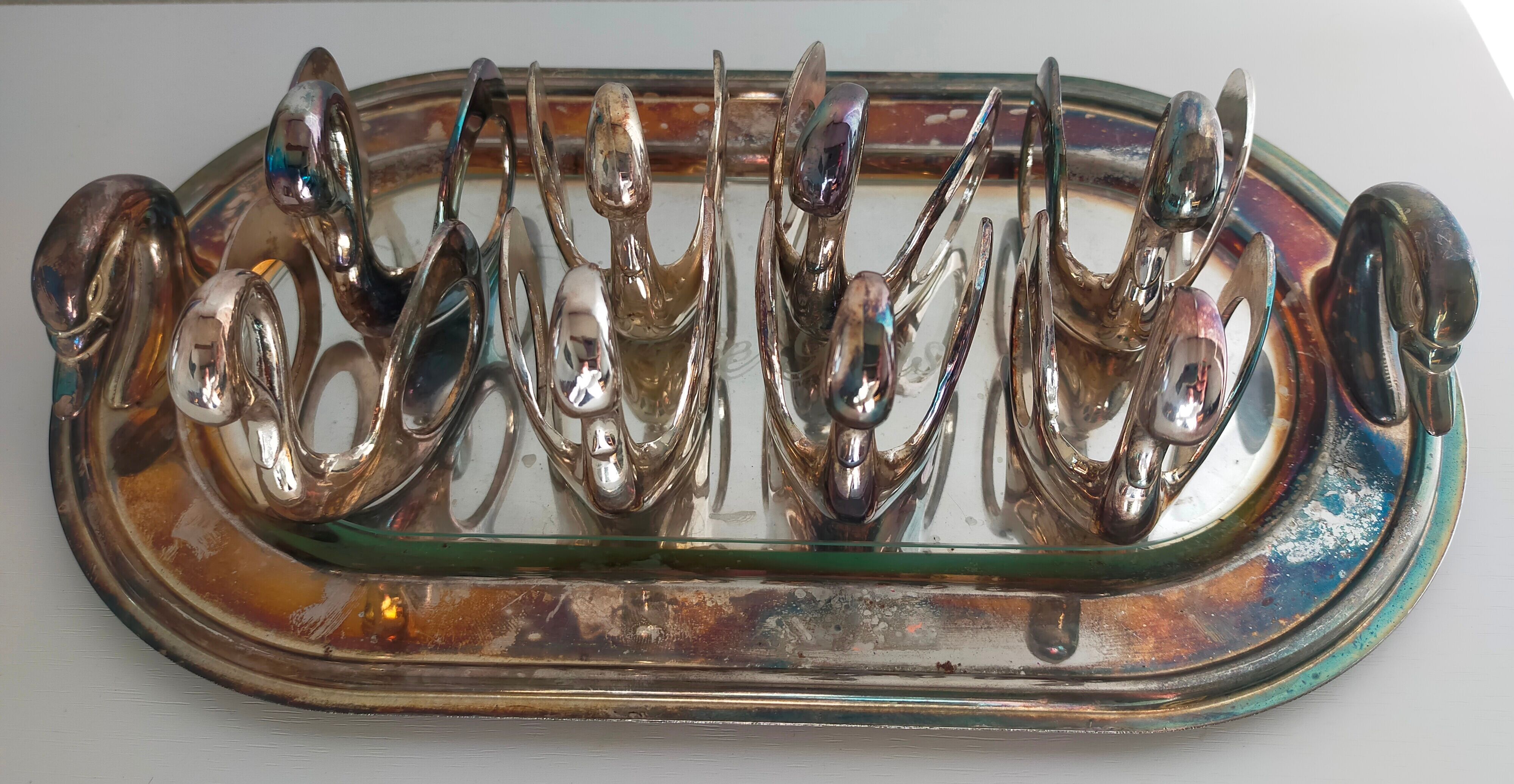 Silver metal foie gras set