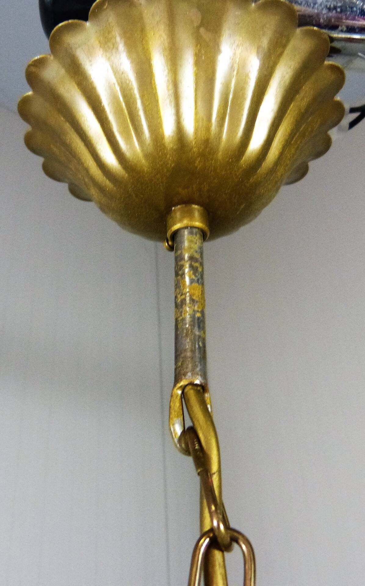 Glass flower hanging lamp 1950-60’s