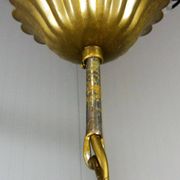 Suspension en verre en forme de fleur, années 1950-60