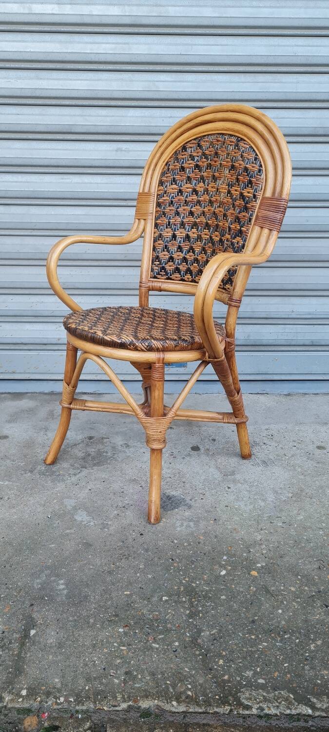 Rattan armchair 1960