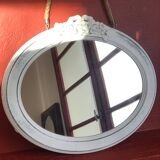 Miroir romantique blanc