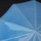 Blue glass diamond globe