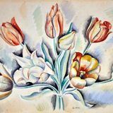 André Lhote watercolor on paper circa 1930