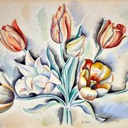André Lhote watercolor on paper circa 1930