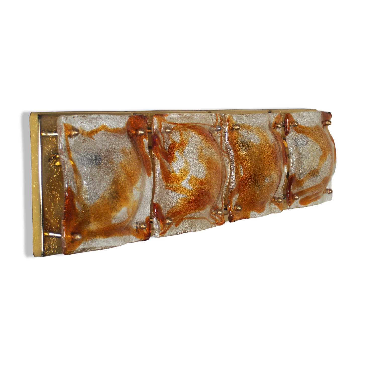 Wall sconces by Toni Zuccheri for A.V. Mazzega, set of 4.