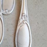 Set of 6 silver-plated dessert forks