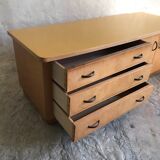 Cabinet low sideboard 1940-1960's in blond wood