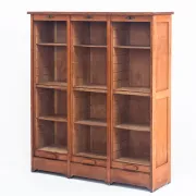 Vintage filing cabinet. Oak wood. Restored. France, 1940s-1950s.