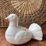 Ceramic vase bird flower spike