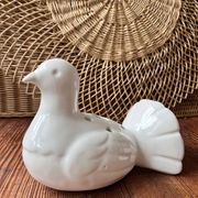 Ceramic vase bird flower spike