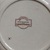 6 polychrome ironstone soup plates