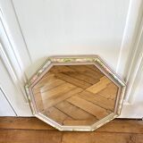 Miroir vintage octogonal biseauté