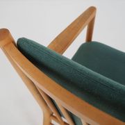 Beech armchair, Danish design, 1970s, designer: Erik Ole Jørgensen, manufacture: Tarm Stole & Møbelf