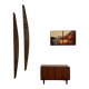 Teak and brass bookshelf designed by Peter Løvig Nielsen, CI.