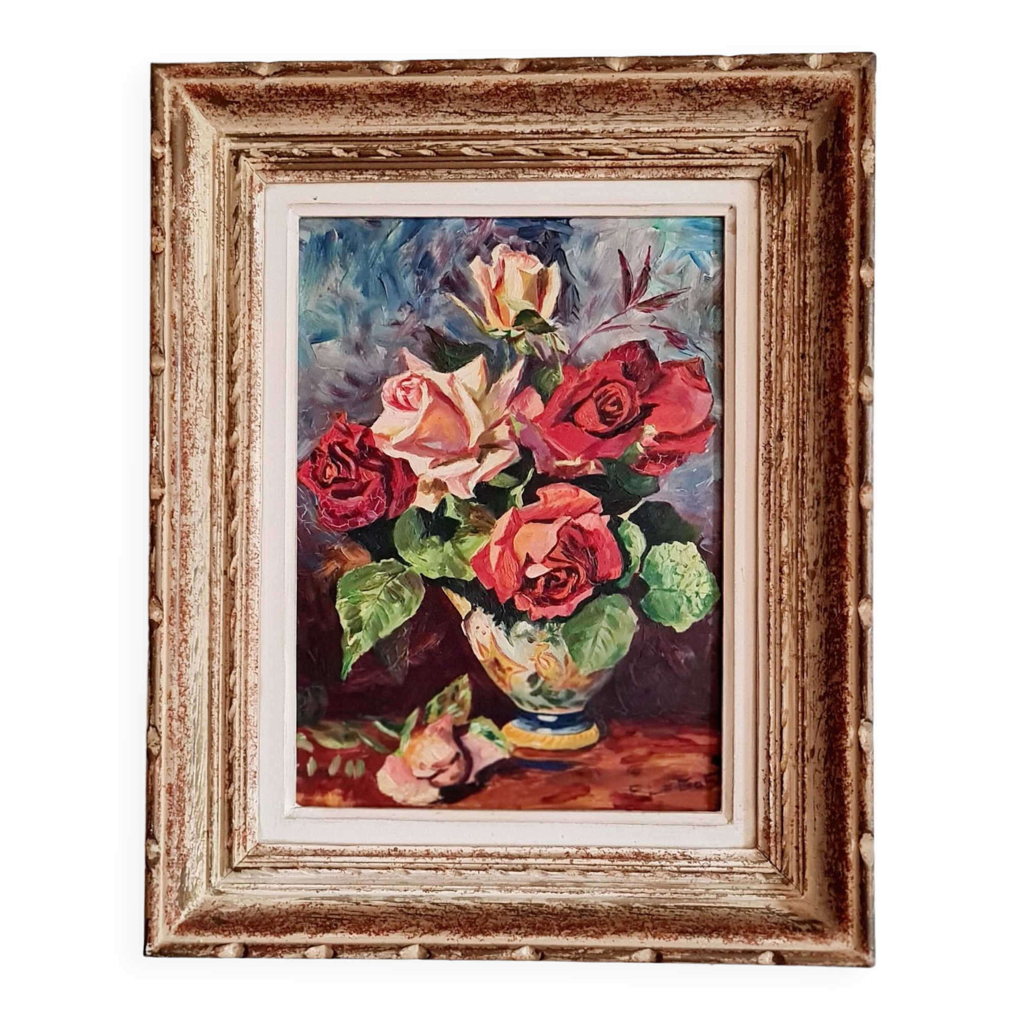 Painting old bouquet painting