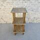 Bamboo shelf and rattan weaving