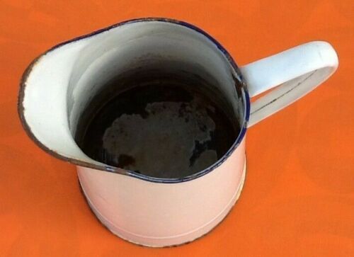 Broc / Pitcher old enamelled sheet 1940s