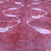 Handmade red persian rug traditional oriental wool carpet- 296x328cm