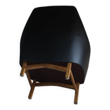 IB Kofod-Larsen leather oak easy chair | OPE Sweden | 1960s