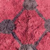 Custom dark red Moroccan rug: 150/250cm