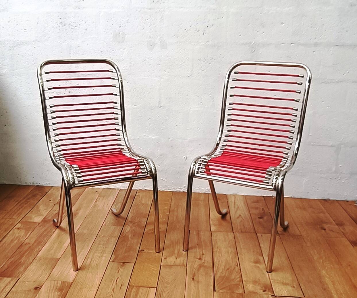 Pair of vintage chairs, Michel Duffet