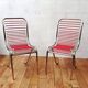 Paire de chaises vintages, Michel Duffet
