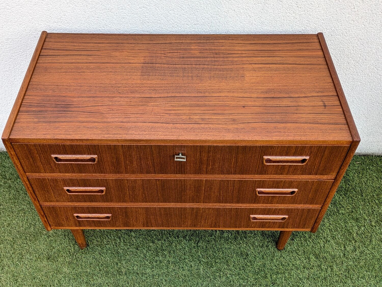 Danish vintage Scandinavian commode Tibergaard in teak from the 1960s.