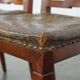 Set of 6 Original Antique Dutch Leather Dining Chairs