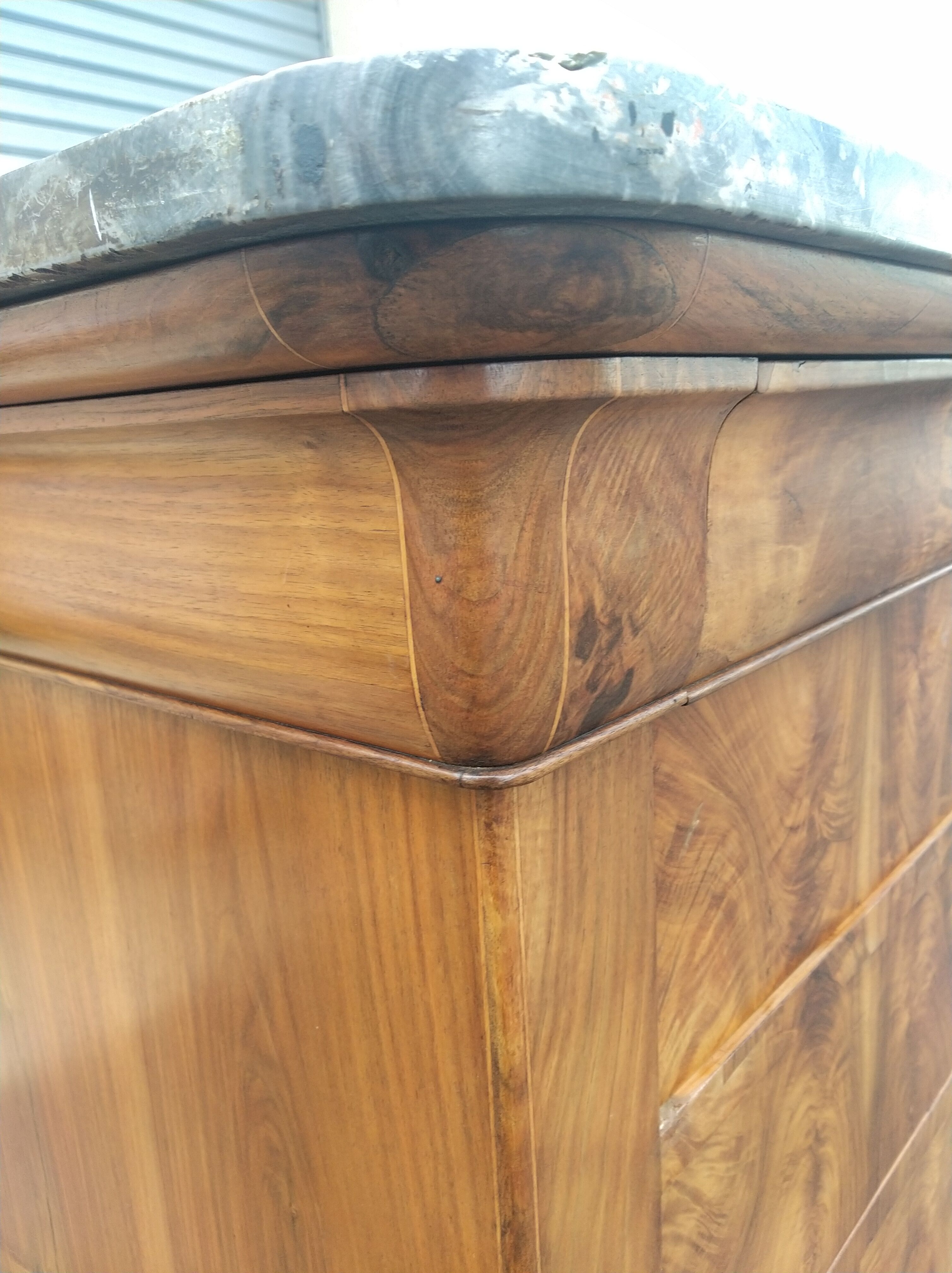 Medieval dresser Louis-Philippe in walnut