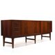High Quality Danish Sideboard with Brass Handle Inlays 1950s
