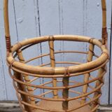 Rattan basket 60s