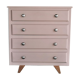 Commode vintage pieds compas tissu thevenon