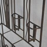Mirror coat racks in wrought iron 1930 style Art deco