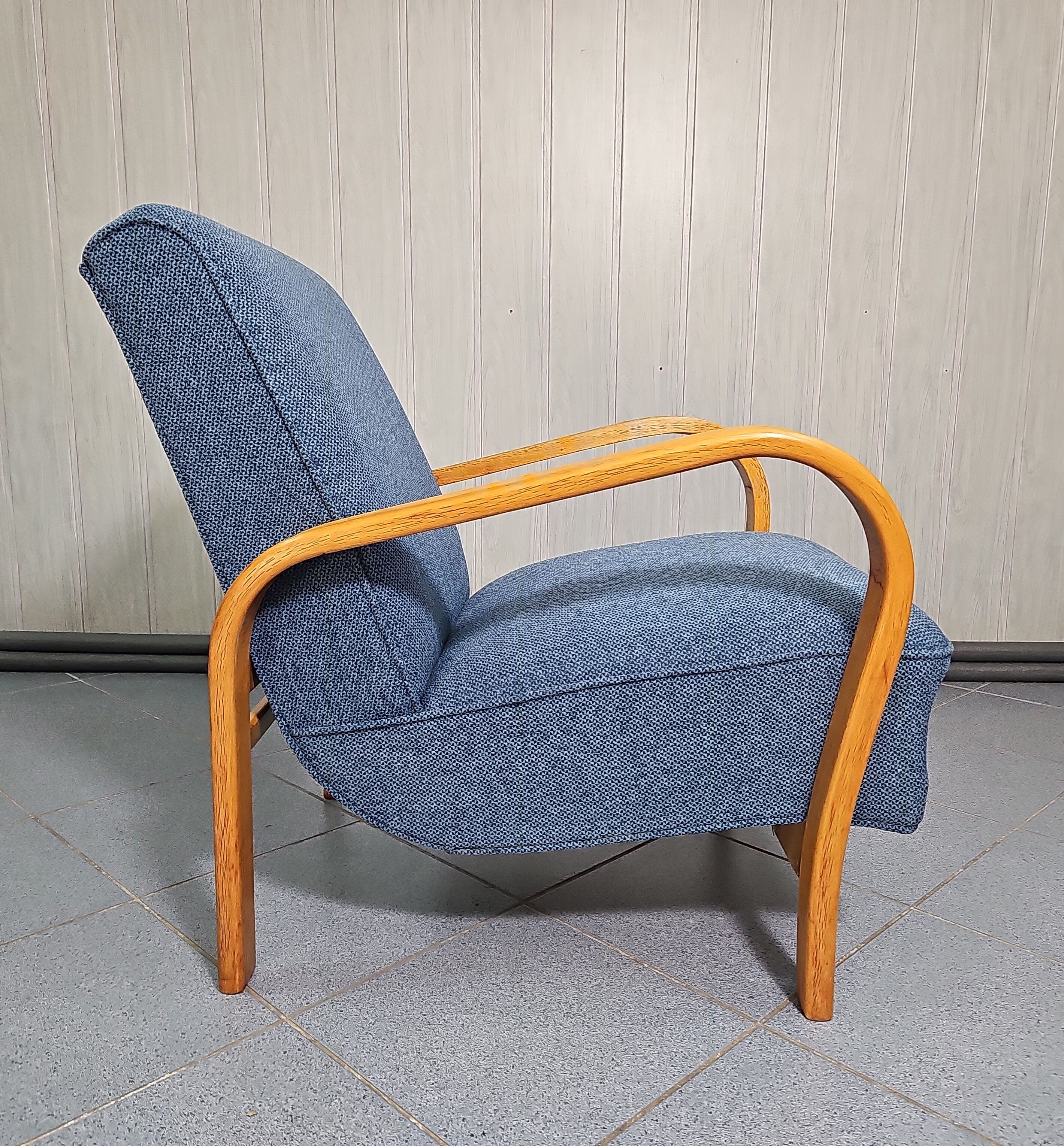 Pair of armchairs designed by K. Koželka & Antonín Kropáček for  Interier Praha Czechoslovakia 1950.