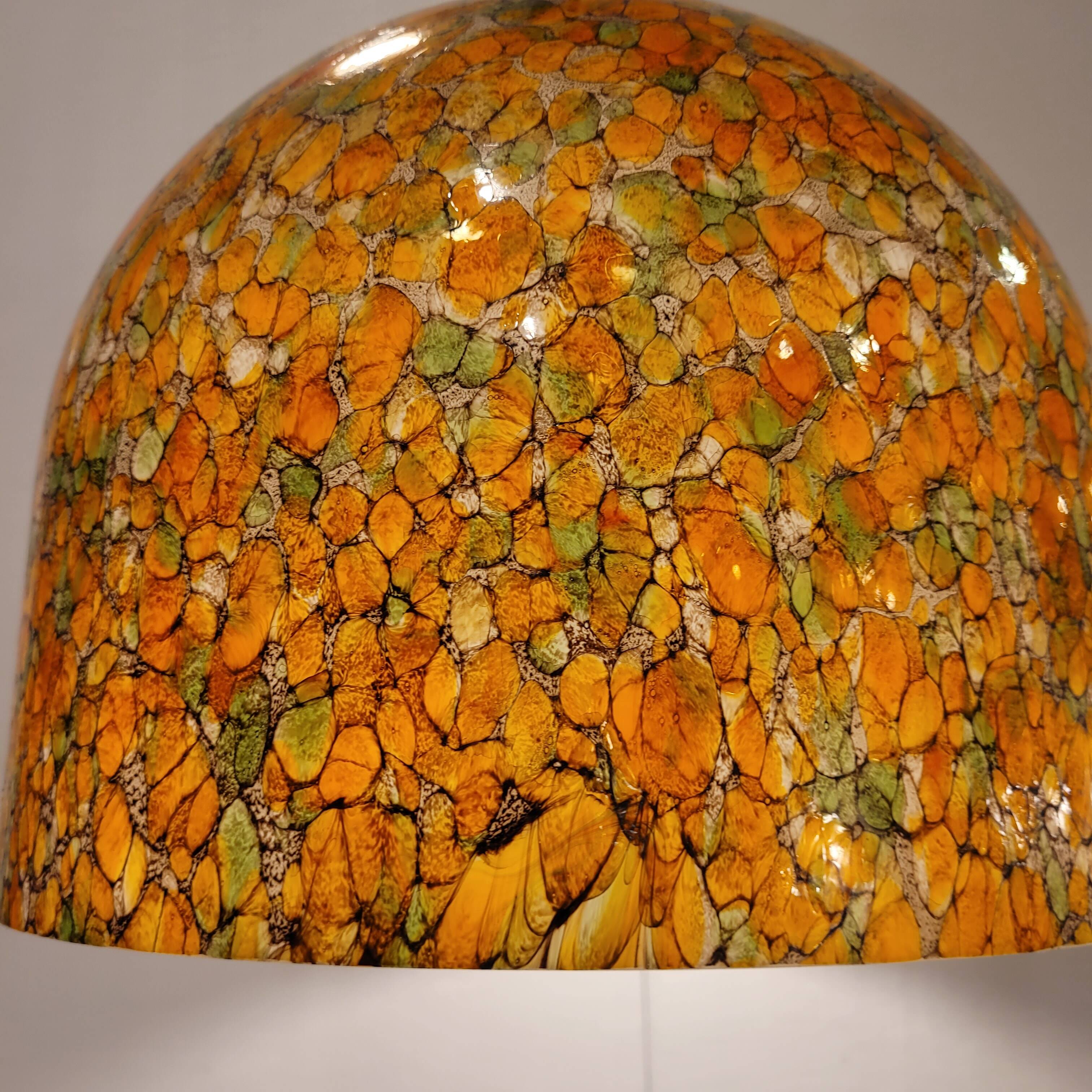 Lampara by Vidrio Millefiori, Peill & Putzler, Mid-century, Naranja, 70's –