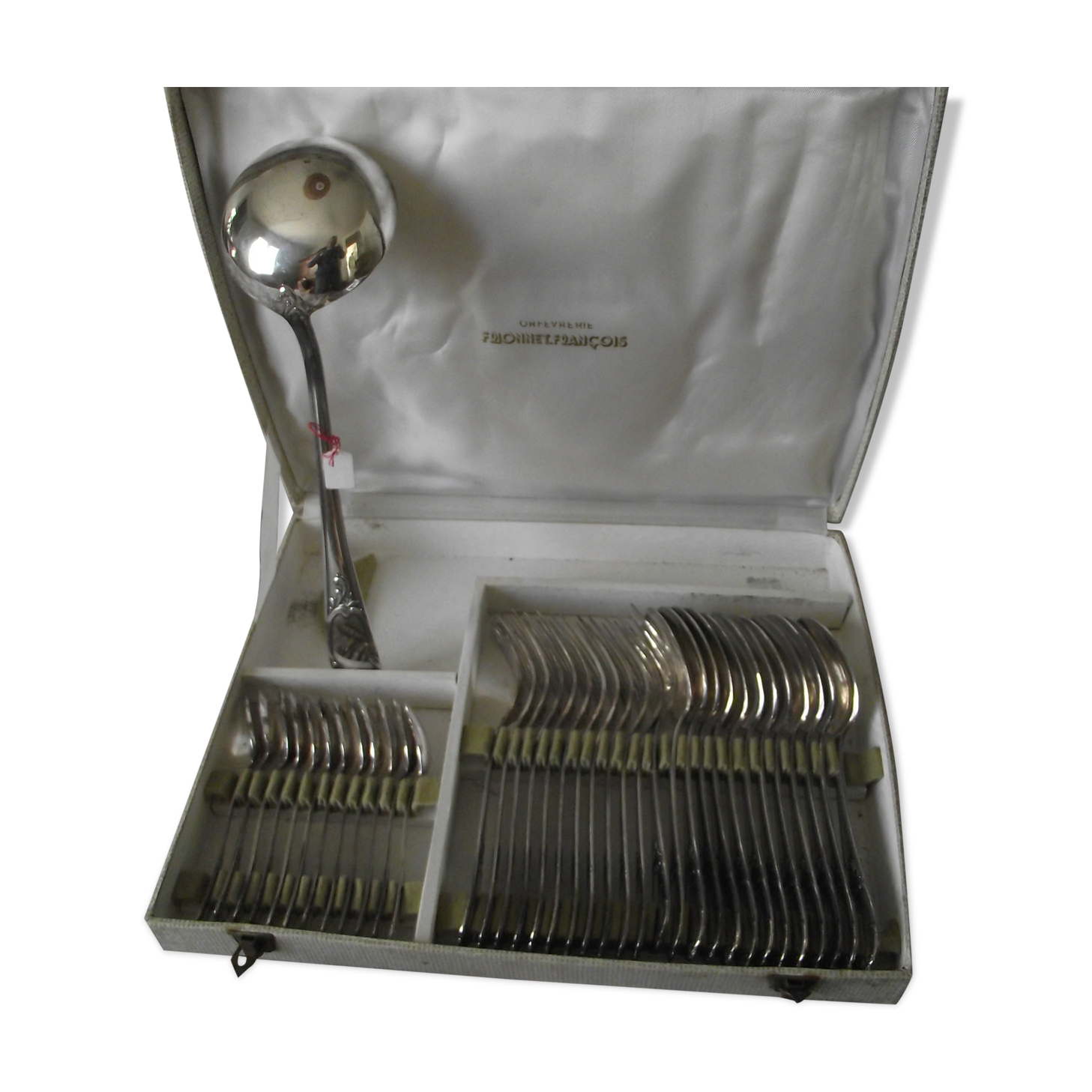 Housewife 37 pieces in silver metal by François Frionnet