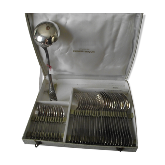 Housewife 37 pieces in silver metal by François Frionnet