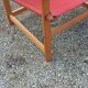 Fauteuil safari en hêtre et toile coton