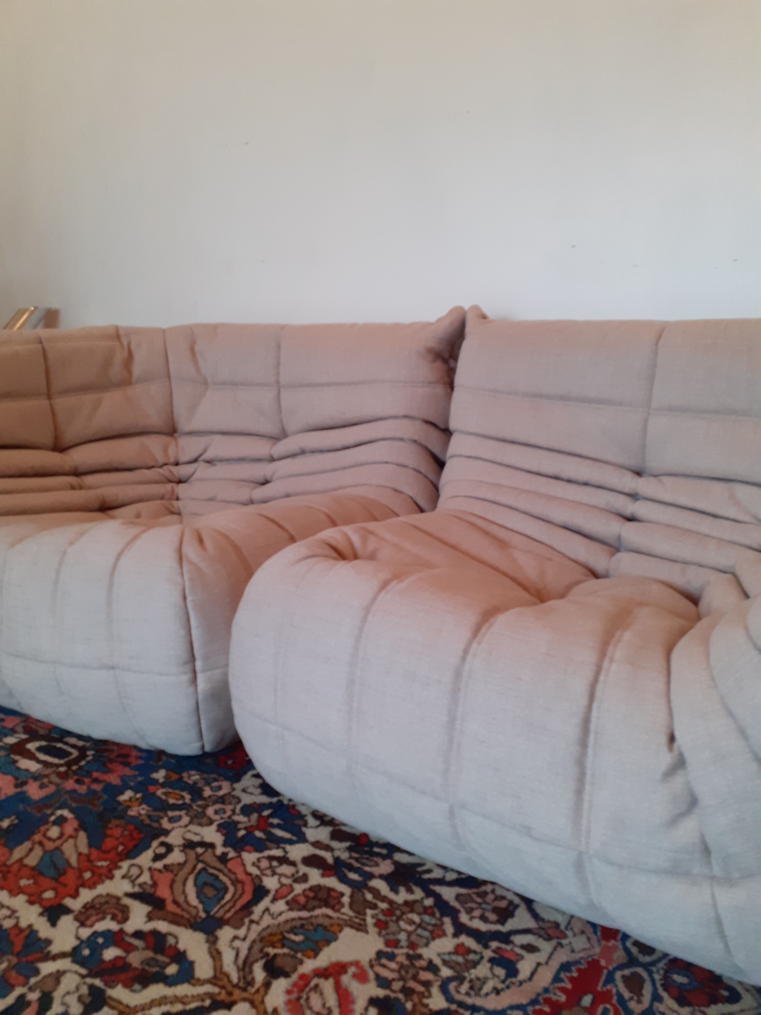 Two corner chairs Togo by Michel Ducaroy