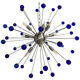 Blue “star” murano glass sputnik chandelier