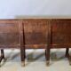 3-seater oak church pew