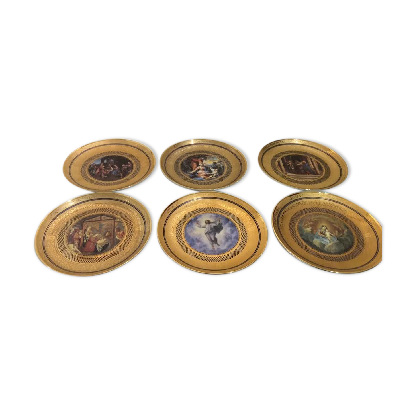 Set of 6 plates vatican
