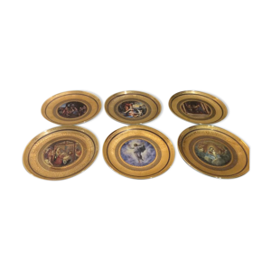lot de 6 assiettes vatican