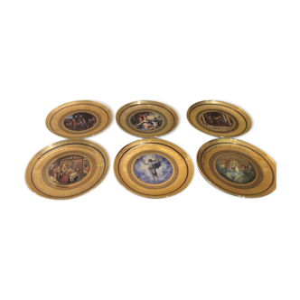 Set of 6 Vatican plates